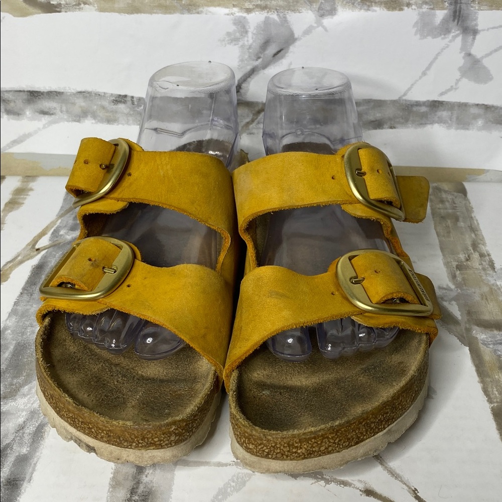 Birkenstock Arizona Two-Straps with Gold Buckles Sandals - Picture 3 of 5
